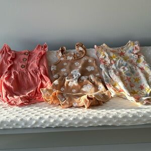 3-6 month baby girl summer clothing bundle